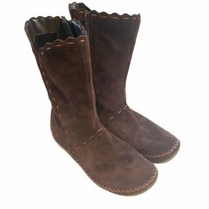 Hush Puppies Suede Moccasin Boots 7